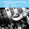LOSCHEN 1PC 19mm Open Flex-Head Ratcheting Wrench, Metric Ratcheting Spanner