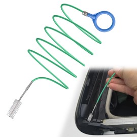 Auto Sunroof Drain Cleaning Tool, Car Pipe Cleaning Brush, 78 Inch Long Flexible Drain Brush Pipe Cleaners for Car, Skinny Pipe Drain Dredge Cleaning Tool for Car Sunroof, Windshields (2M)