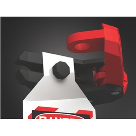 Accuform Signs KDD160 STOPOUT 120/240 Circuit Breaker Lockout (Single Pole) With Bar Clamp and Changeable Lockout Tag