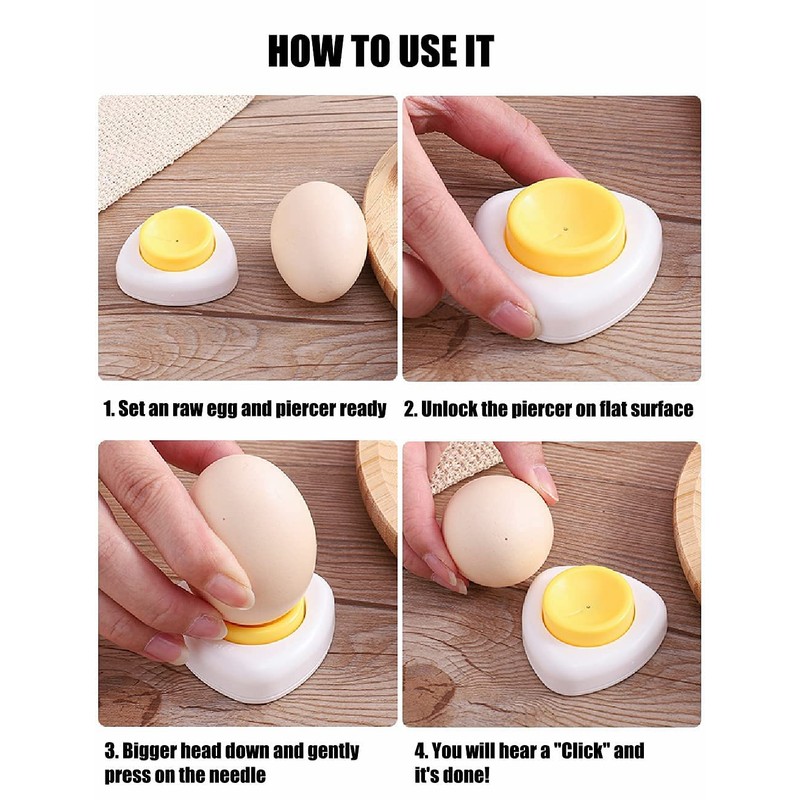 Jawbush Egg Piercer for Raw Eggs, with Magnetic Base and