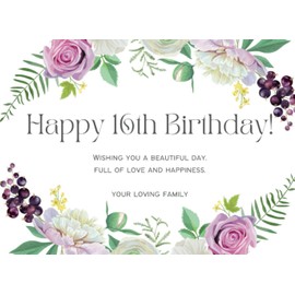 Happy 16th Birthday: Guest Book for Girls or Boys 16 Years Old Anniversary Party Sign In Memory Floral Themed | Registry Book | Keepsake for Leaving Messages & Advice | Meaningful Gifts & Presents