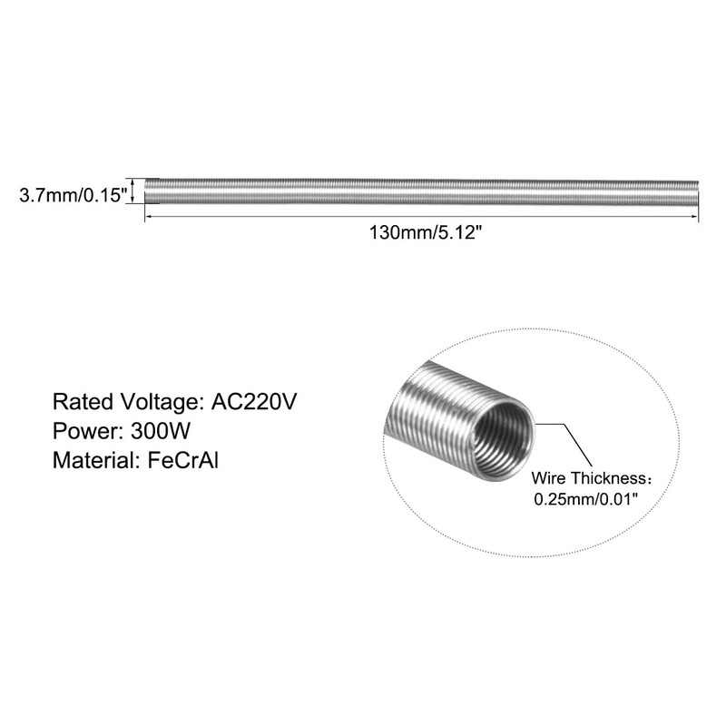 uxcell Heating Element Coil Wire AC220V 300W / AC110V 75W
