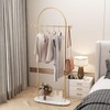 KADIGANG Gold Clothing Rack, Modern Clothes Rack with Shelf, Heavy