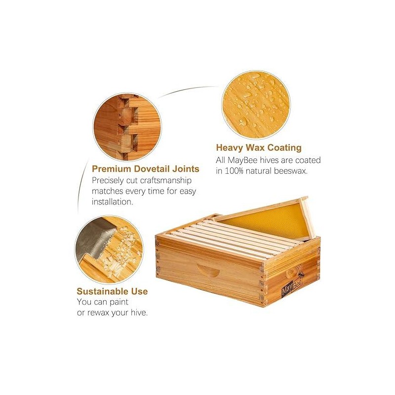 Beehive Box Langstroth Medium Super Bee Box for Sale Wax