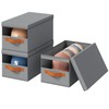 Homsorout Hat Organizer for Baseball Caps - 3 Pack Stackable