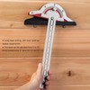Woodworker Edge Ruler Protractor Portable Stainless Steel Angle Measuring Tool