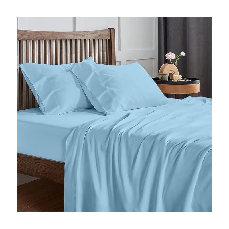 KRISHNA California King Waterbed Sheet Set, 4 Piece Attached Top