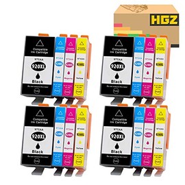 HGZ 16 Pack 920XL Compatible Ink Cartridges Replacement for 920 XL Used in Officejet 6500 6000 7000 7500A 6500A Printer (4 Black, 4 Cyan, 4 Magenta, 4 Yellow)