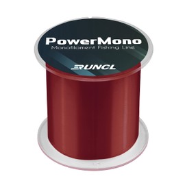 RUNCL PowerMono Fishing Line, Monofilament Fishing Line - Ultimate Strength, Shock Absorber, Suspend in Water, Knot Friendly - Mono Fishing Line (Brown, 4LB(1.8kgs), 300yds)