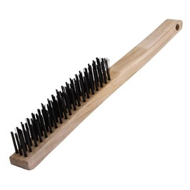 Warner 13-5/8" 3x19 Row, Wood Handle Wire Brush, 11082