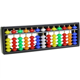yIFeNG Portable Arithmetic Soroban with Colourful Beads Math Calculate the Tool Abacus