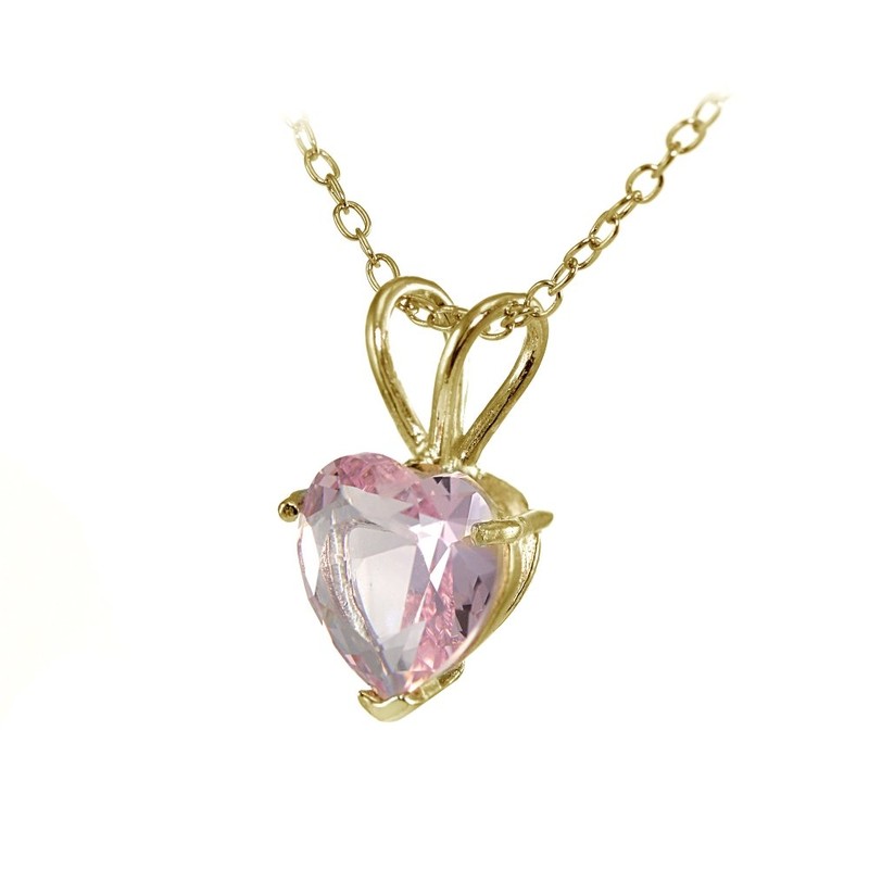 Plata de Ley Chapados en oro amarillo imitación Gemstone 7