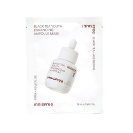 Innisfree Black Tea Youth Enhancing Ampoule Mask 28ml / 블랙티 유스 인핸싱 앰플 마스크 28ml