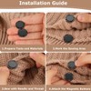 Magnetic Buttons,6 Pairs 26 mm Magnetic Press Studs for Sewing,Magnetic