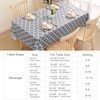 Smiry 100% Waterproof Vinyl Tablecloth, Wipeable Flannel Backing Table Cloth