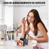 Organizador Brochas y Paletas Maquillaje Transparente Acrílico
