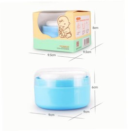 Yardwe Talquera con Borla para Bebé, 2 Piezas de 9 × 9 × 6 cm