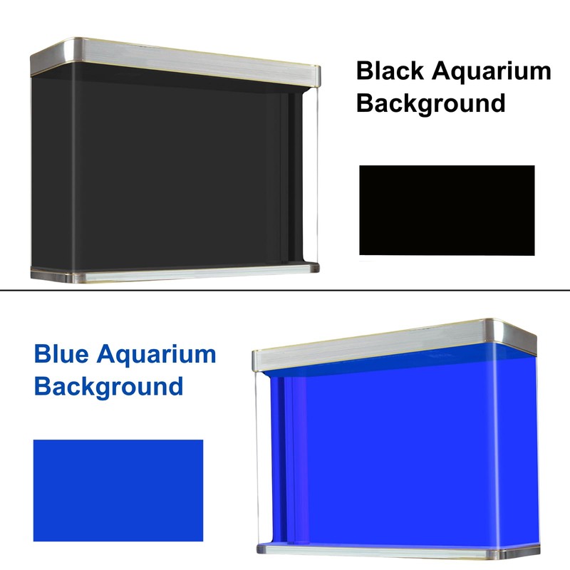 ELEBOX Aquarium Background Blue Black Fish Tank Background Picture 2
