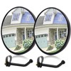 Convex Mirror 5.7'' Wide Angle Round Corner Mirrors HD Reflective