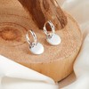 ALEXCRAFT Silver 925 Hanging Earrings for Women, Small Hoop Earrings,