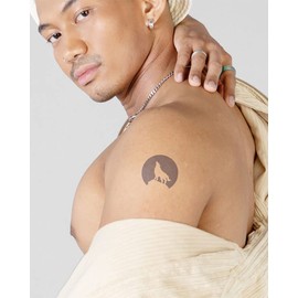 Inkbox Temporary Tattoos, Semi-Permanent Tattoo, One Premium Easy Long Lasting, Water-Resistant Temp Tattoo with For Now Ink - Lasts 1-2 Weeks, Ghost, 3 x 3 in