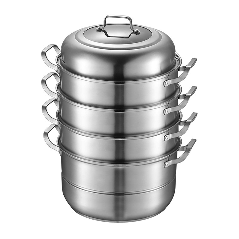 AngelcityCC 5 Tier Layer Stainless Steel Steamer Pot For Cooking