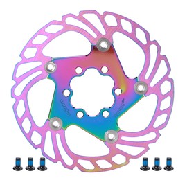 Mountain Bike Bicycle Brake Disc Floating Cooling Rotors 5 Stud 140mm Cycling AccessoryColorful