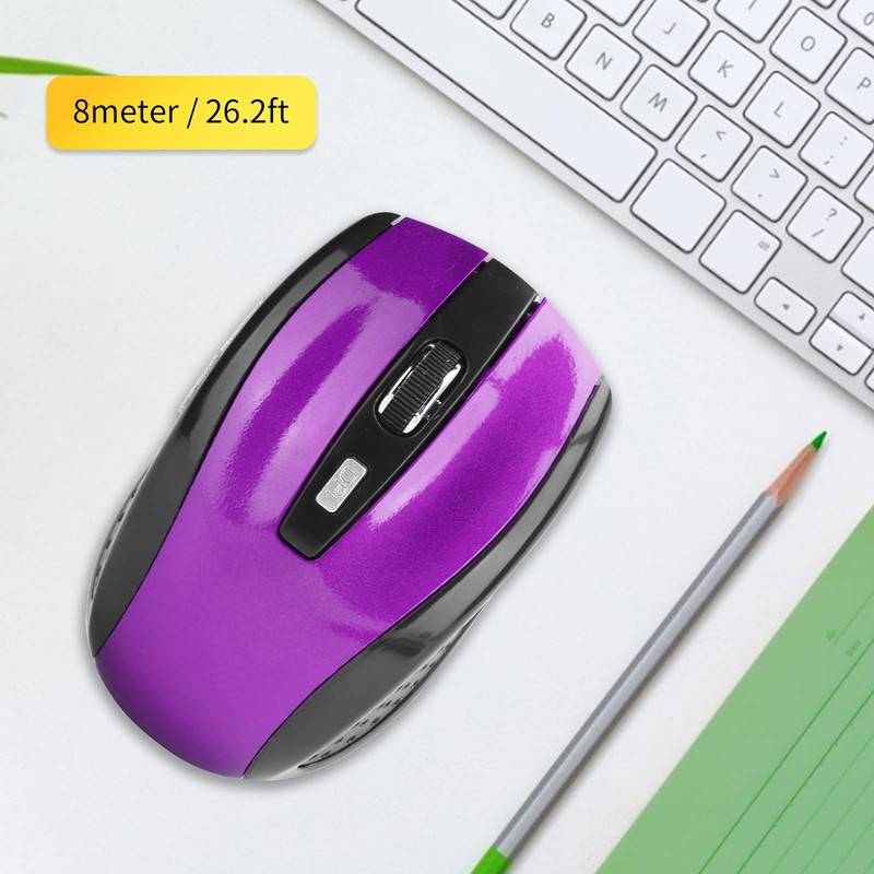 ciciglow Wireless Mouse, Silent Mouse 2.4G Portable Mobile Optical Mouse