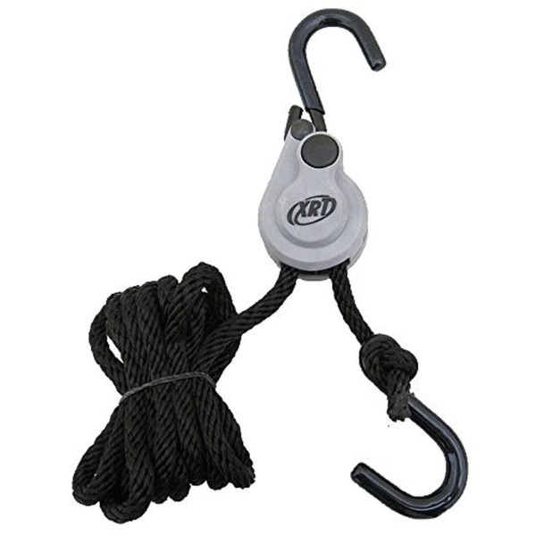 PROGRIP 402400 XRT Rope Lock Tie Down w/Pushbutton Release for Cargo Transport and Control: 8' x 1/4" (Pack of 1)