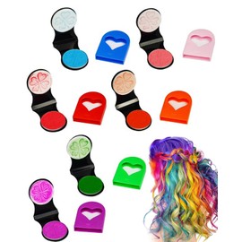 KEMUZ Haarkreide für Mädchen Set, 6 Auswaschbare Farben Haarkreide für Kinder, Mitgebsel Kindergeburtstag, Temporäre Haarfarbe Teenager-Mädchen, Geburtstagsgeschenk für 5-15 Mädchener