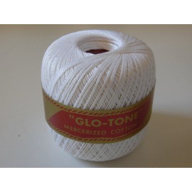 Lily Vintage GLO-TONE Lily Mills Co Mercerized Crochet Cotton Art 42 thread white nos