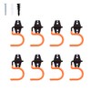 Intpro Broom mop Holder Wall Mount 8pack Broom Hooks Hanger