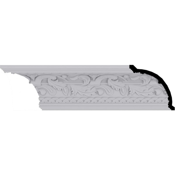 Endurathane Kinsley Crown Moulding, 4 3/4"H x 4 3/4"P x