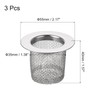sourcing map 3Pcs Bathroom Sink Strainer, Fit for Diameter 1.38"-2"