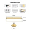 Battery Powered Wall Sconce Lights Set of Two: Gold Rechargeable