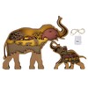Elephant Statue Boxwood Mechanical Engraving Safe Durable Exquisite Details Elephant