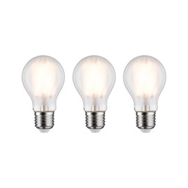 Paulmann 29092 Filament 230 V LED Bulb E27 Pack of 3 3 x 9 W 3 x 1055 lm 60 mm Matt Glass 2700 K Warm White