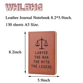 Lawyer Gift Faux Leather Notebook Law School Graduation Gifts Future Lawyer Gifts Birthday Appreciation Retirement Gift (CA-Lawyer the man)