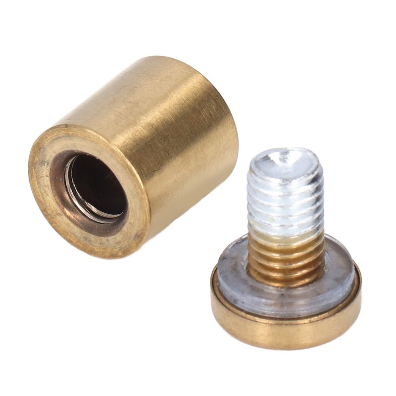 12Pcs Advertising Nail Stainless Steel Electroplated Brushed Gold Sign Holder