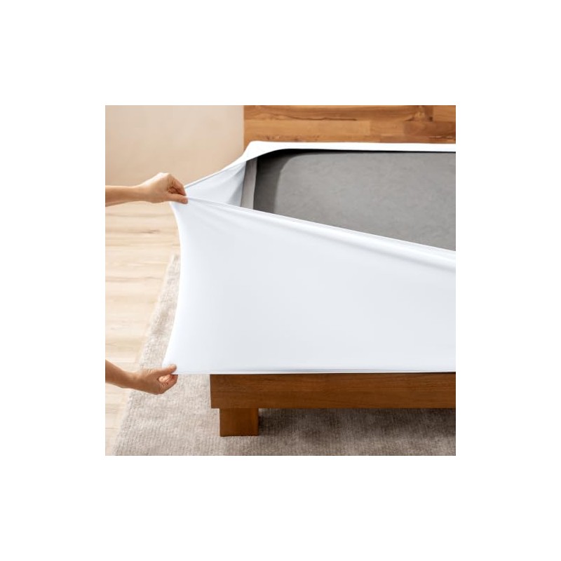 Bare Home Box Spring Cover - Funda de microfibra elástica