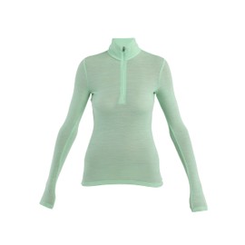 Icebreaker Merino Half Zip Thermal Long Sleeve 175gm for Women - Glass - Large