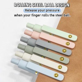 UIXJODO 6 Pcs Gel Pens 0.5mm Quick Dry Black Ink Pens Fine Point Smooth Writing Pens, Cute Office and School Supplies Gifts for Women Teacher Students (6 Pcs Morandi Gold)