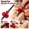 Woodworking Wheel Marking Gauge, Aluminum Alloy Wood Scriber for Precision