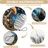Zewurtuw 2 PCS Shower Cap Adjustable Reusable Double Waterproof Layer