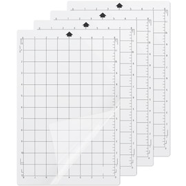 CRIROSA Cutting Mat for Silhouette Portrait 3/2/1, 8 x 12 Inch, Set of 4, StandardGrip Mat, Square, Grid, Non-Slip 8X12 Cutting Mats for Cameo 4/3/2/1