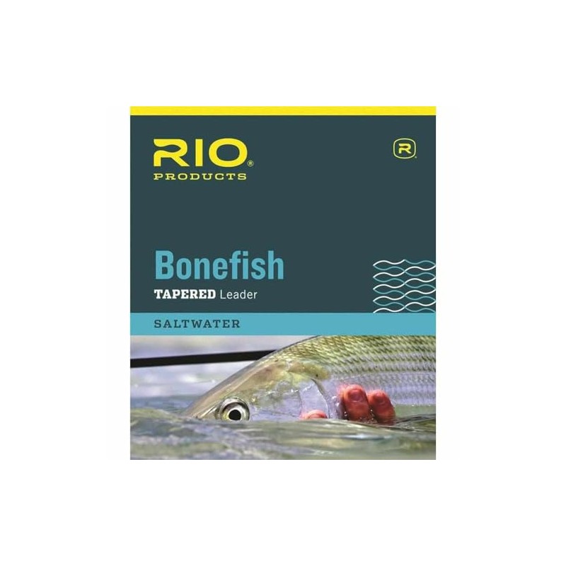 RIO Products Leaders Bonefish Knotless Leader 10' 12Lb 6kg, Clear