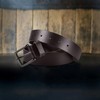 Wrangler Men’s Full Grain Genuine Leather 35mm Thick Casual Belt