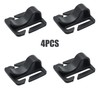 4-Pack Black Water Bladder Tube Clips,Plastic Sternum Strap Tube Pipe