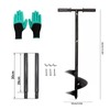 Compost Turning Tool,Compost Stirring Tool,Compost Aerator Tool Turner and Mixing