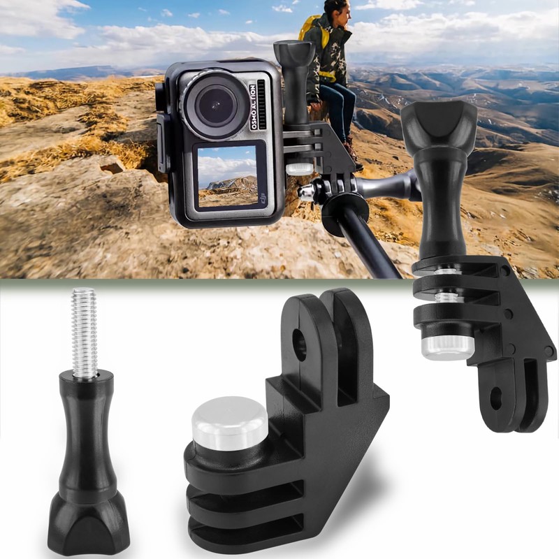BENACES 2-Pack Camera Screw Vertical Bracket Adapter, 90 Degree Orientation